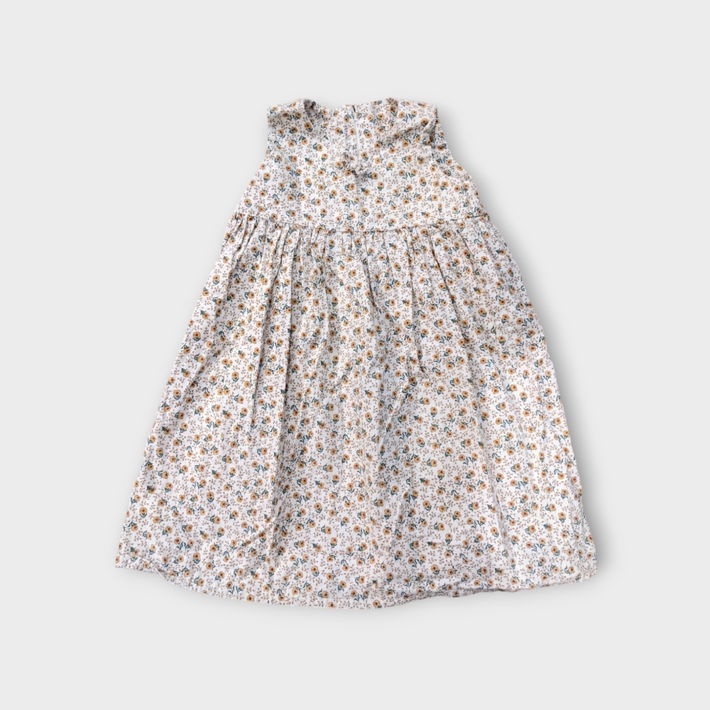 4-5T Vintage Handmade Cotton Sunflower Dress